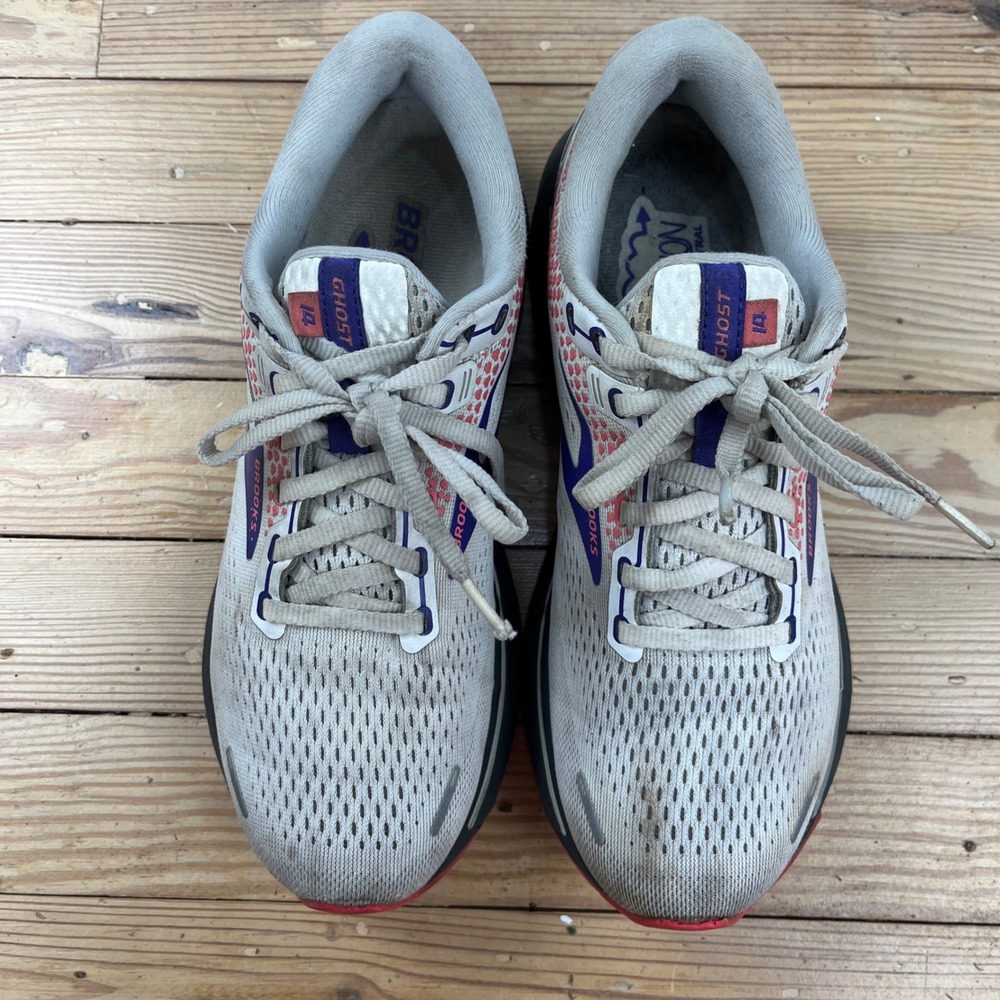 Brooks Ghost 14 Womens Running Shoes White Purple Pink 1203561B192 Size 9 Medium - Picture 4 of 10